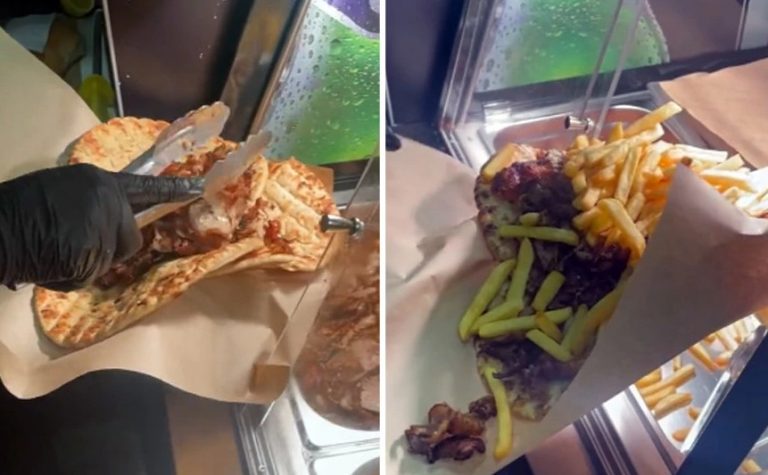 Χαμός με το μεγαλύτερο σουβλάκι της Ελλάδας – Είναι… τρίπιτο!