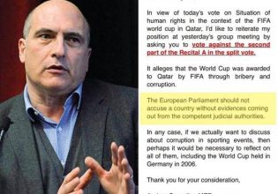 Qatargate: Το αποκαλυπτικό email ιταλού ευρωβουλευτή – «Μην ψηφίσετε κατά του Κατάρ»