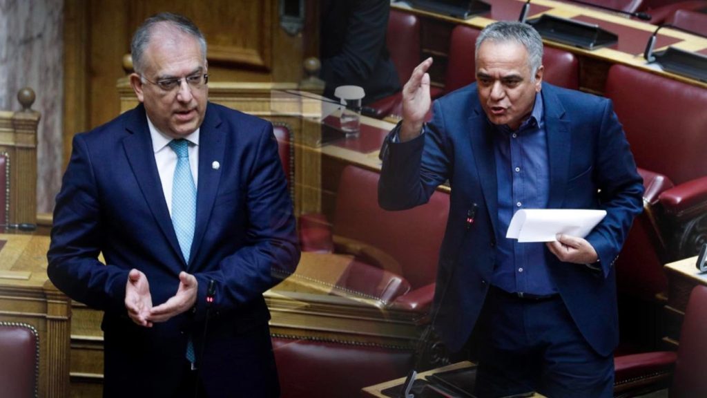 Σκουρλέτης – Θεοδωρικάκος: Καβγάς στη Βουλή και στους διαδρόμους