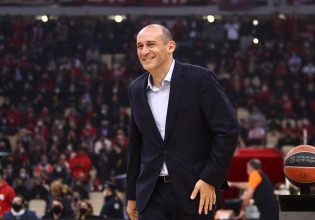 Στην προπόνηση του Ολυμπιακού ο Παναγιώτης Αγγελόπουλος