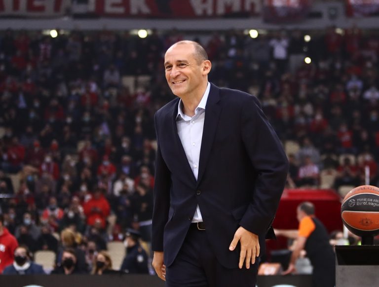 Στην προπόνηση του Ολυμπιακού ο Παναγιώτης Αγγελόπουλος