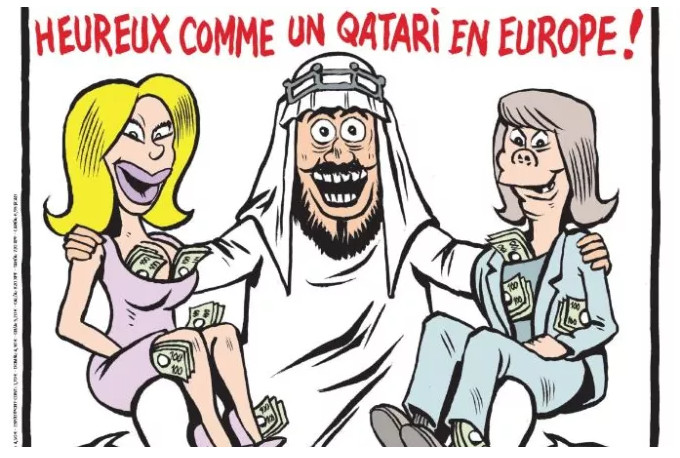 «Ευτυχής σαν Εμίρης στην Ευρώπη»: Το αιχμηρό σκίτσο του Charlie Hebdo