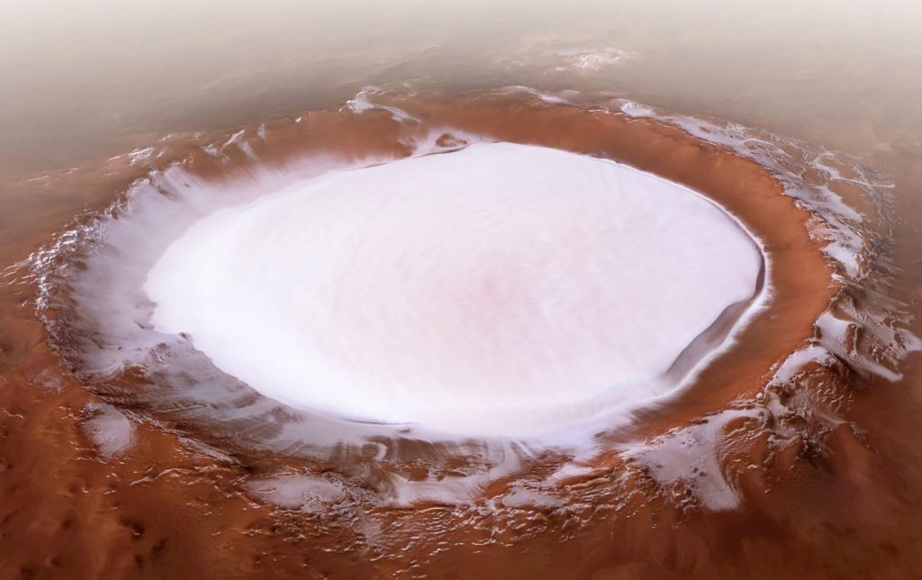 Τετράγωνο χιόνι, πάγος χωρίς νερό: Ο χειμώνας στον Άρη είναι πραγματικά εξωγήινος