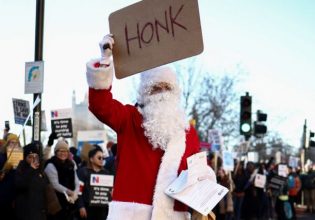 Βρετανία: Μέχρι και ο… Αϊ Βασίλης απεργεί