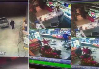 Θεσσαλονίκη: Βίντεο ντοκουμέντο από το βενζινάδικο – Αστυνομικοί ήταν εντός του καταστήματος