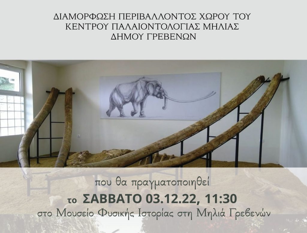 Ανακατασκευή του περιβάλλοντος χώρου του Κέντρου Παλαιοντολογίας στο Δήμο Γρεβενών