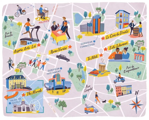 Βρυξέλλες η Μέκκα του lobbying – Χάρτης με τα κέντρα εξουσίας