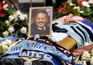 Συγκλονιστικές εικόνες στο τελευταίο «αντίο» στον Σίνισα Μιχαΐλοβιτς