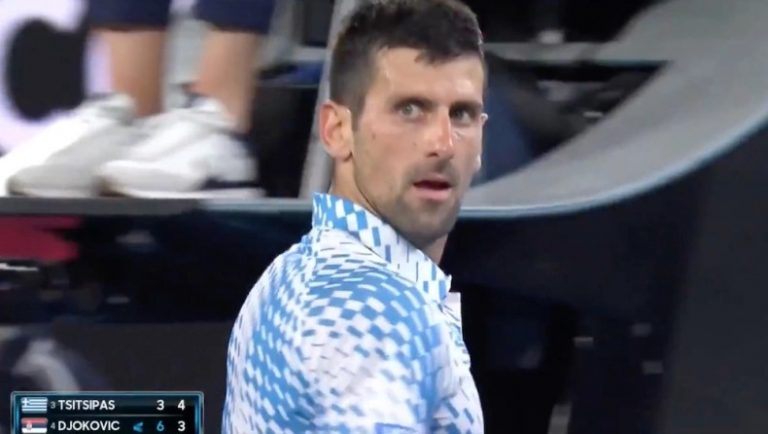 Το… δολοφονικό βλέμμα του Τζόκοβιτς στον Τσιτσιπά