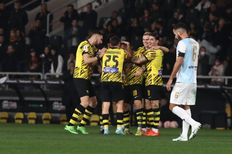 Δυνατό σουτ του Μουστακόπολου και 1-0 η ΑΕΚ (vid)