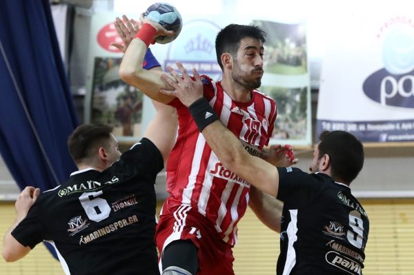 Ολυμπιακός – Αερωπός Έδεσσας 23-22: Νίκη πρωτιάς για τους ερυθρόλευκους