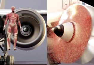 Προσομοίωση δείχνει τι θα συνέβαινε αν πέφταμε μέσα σε κινητήρα αεροπλάνου