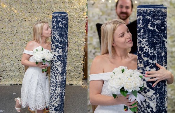 Η 26χρονη καλλονή που παντρεύτηκε… με ένα χαλί – «Είμαι ευτυχισμένη στο γάμο μου»