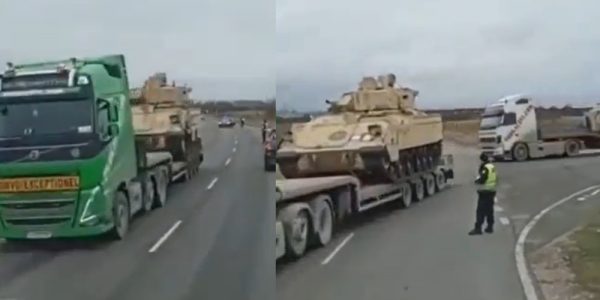 Ουκρανία: Μέσω Αλεξανδρούπολης μεταφέρονται στο μέτωπο τα Bradley των ΗΠΑ