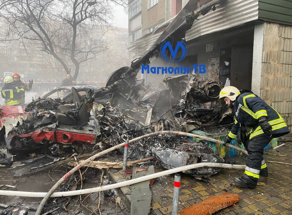 Ουκρανία: Ελικόπτερο έπεσε σε κτίριο κοντά σε νηπιαγωγείο