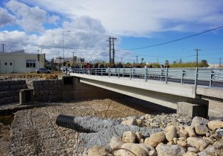 Εγκαινιάστηκε η νέα γέφυρα στο Δήμο Ρεθύμνης