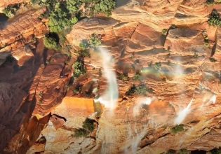 Γιούτα: Όταν οι καταρράκτες αψηφούν τη βαρύτητα