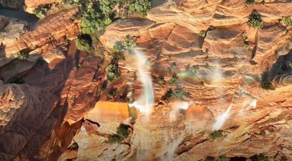 Γιούτα: Όταν οι καταρράκτες αψηφούν τη βαρύτητα