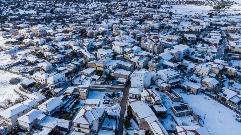 Κακοκαιρία «Μπάρμπαρα»: Παγετός σε Βόρεια Εύβοια και Στερεά Ελλάδα
