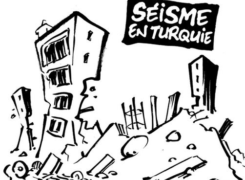 Charlie Hebdo: Αντιδράσεις στο μαύρο χιούμορ για τον σεισμό στην Τουρκία