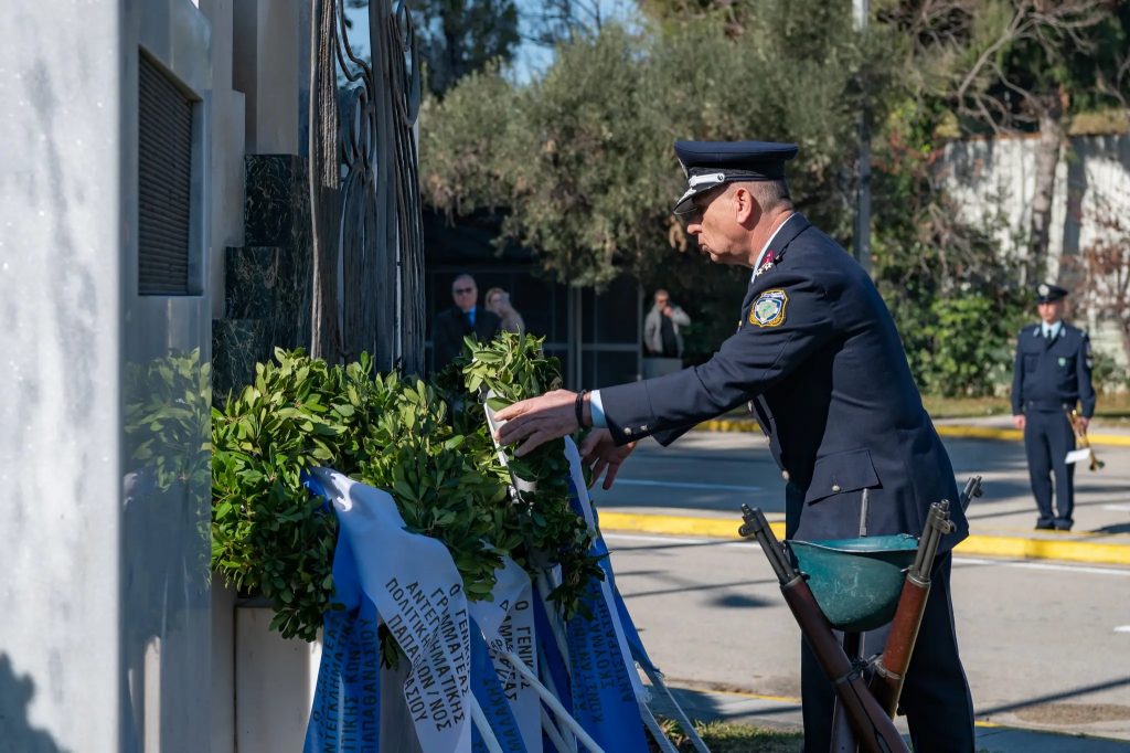 Τελετή επιμνημόσυνης δέησης υπέρ των αστυνομικών που έχασαν τη ζωή τους κατά την εκτέλεση του καθήκοντος