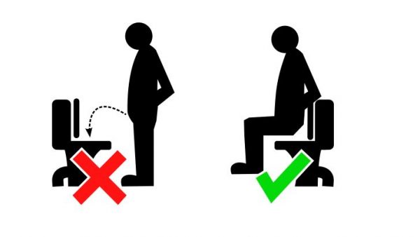 Θα πρέπει όλοι οι άνδρες να κάθονται για να ουρήσουν;