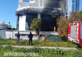 Τραγωδία στο Ηράκλειο: Ενας νεκρός από φωτιά σε αντιπροσωπεία αυτοκινήτων