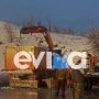 Κακοκαιρία «Μπάρμπαρα»: Παραμένουν χωρίς ρεύμα χωριά στην Εύβοια