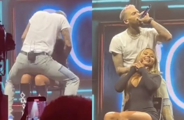 Κρις Μπράουν: Άρπαξε από τον λαιμό μια κοπέλα κατά τη διάρκεια ερωτικού χορού στη σκηνή