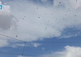 Τέμπη: Συγκλονιστική στιγμή στο Σύνταγμα – Μαύρα μπαλόνια στον ουρανό για τα θύματα