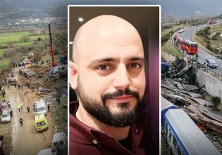 Τέμπη: «Έρχομαι να θρηνήσω για τον Βαγιάκο μας και να βρούμε δικαιοσύνη για όλα τα θύματα»