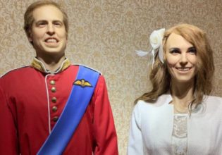 Χαμός με τα creepy κέρινα ομοιώματα του πρίγκιπα Γουίλιαμ και της Κέιτ Μίντλετον