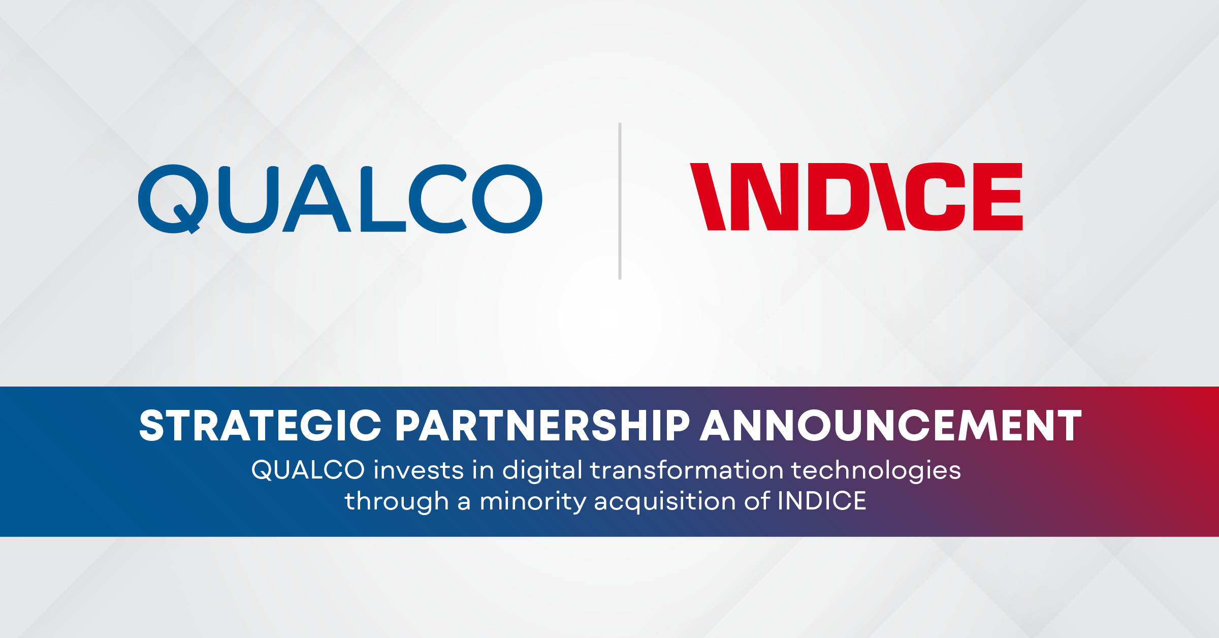 Η QUALCO επενδύει σε τεχνολογίες ψηφιακού μετασχηματισμού μέσω της εξαγοράς μειοψηφικού ποσοστού της INDICE