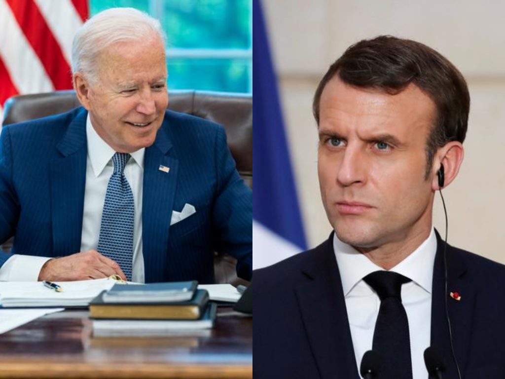 Ουκρανία: Τηλεφωνική επικοινωνία Μακρόν με Μπάιντεν συνομίλησαν για προοπτικές ειρήνης