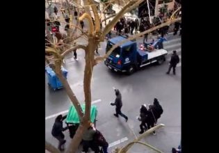 Τέμπη: Εισαγγελική παρέμβαση για τον γερανό της ΕΛΑΣ που πέρασε «ξυστά» από διαδηλωτές στην πορεία