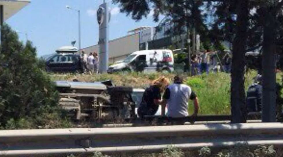 Θεσσαλονίκη: Καραμπόλα έξι οχημάτων στην εθνική οδό προς Μουδανιά