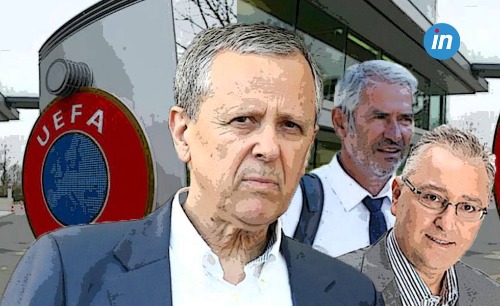 UEFA's intense displeasure with Greek football federation president Baltakos; the massive fine and the Mantalos scandal