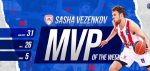 Τέταρτος τίτλος MVP για τον Βεζένκοφ