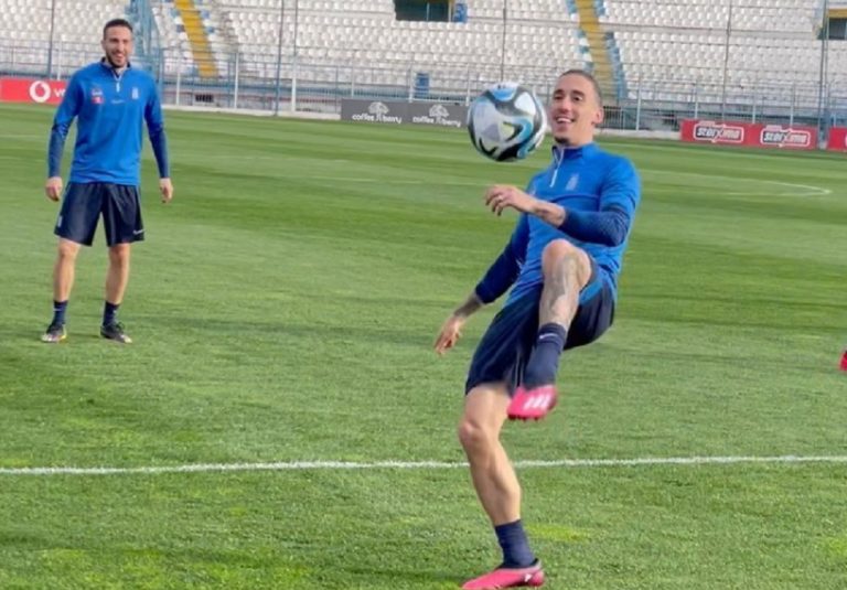 Τα «μαγικά» Φορτούνη – Τσιμίκα στην προπόνηση της Εθνικής