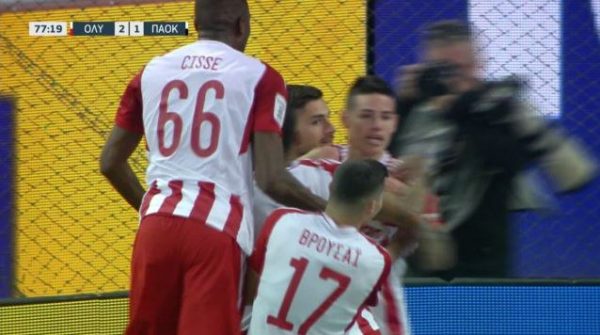 Μεγάλη ανατροπή για τον Ολυμπιακό και 2-1 με γκολ του Μασούρα