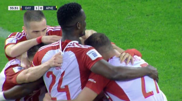 Γκολ για τον Ολυμπιακό με Χουάνγκ (1-0)