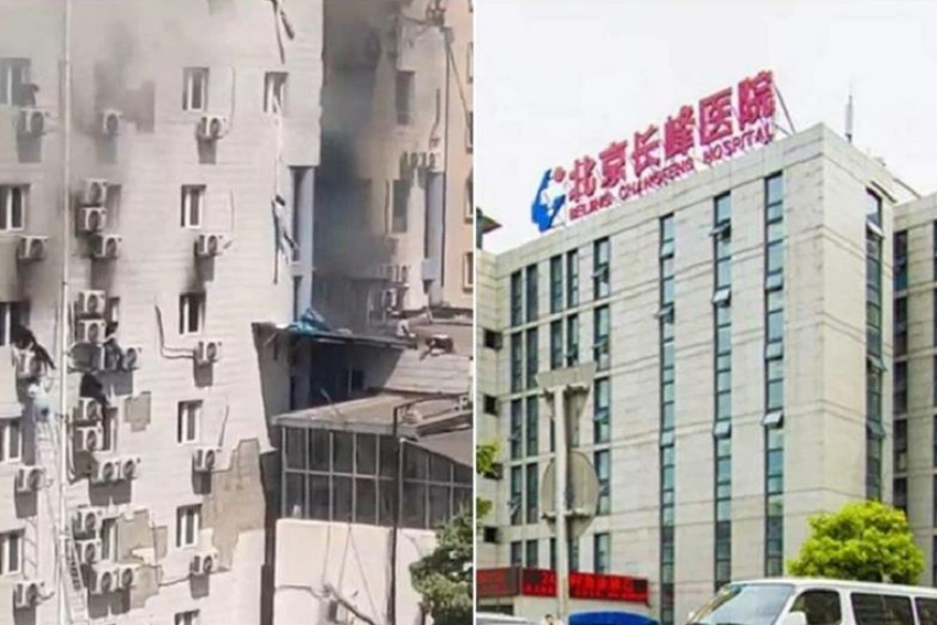 Κίνα: Σκηνές αποκάλυψης στο Πεκίνο – Ασθενείς έπεφταν από τα μπαλκόνια για να γλιτώσουν τις φλόγες