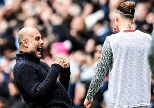 Ο πανηγυρισμός Γκουαρντιόλα στο πρόσωπο του Τσιμίκα