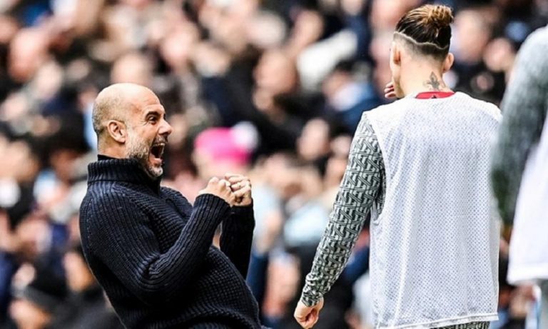 Ο πανηγυρισμός Γκουαρντιόλα στο πρόσωπο του Τσιμίκα