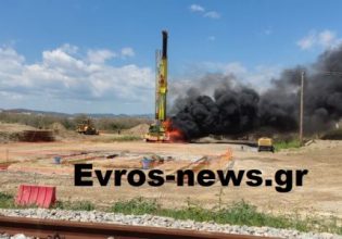 Εργατικό ατύχημα στην Αλεξανδρούπολη: Στο νοσοκομείο «Παπαγεωργίου» μεταφέρθηκε ο χειριστής