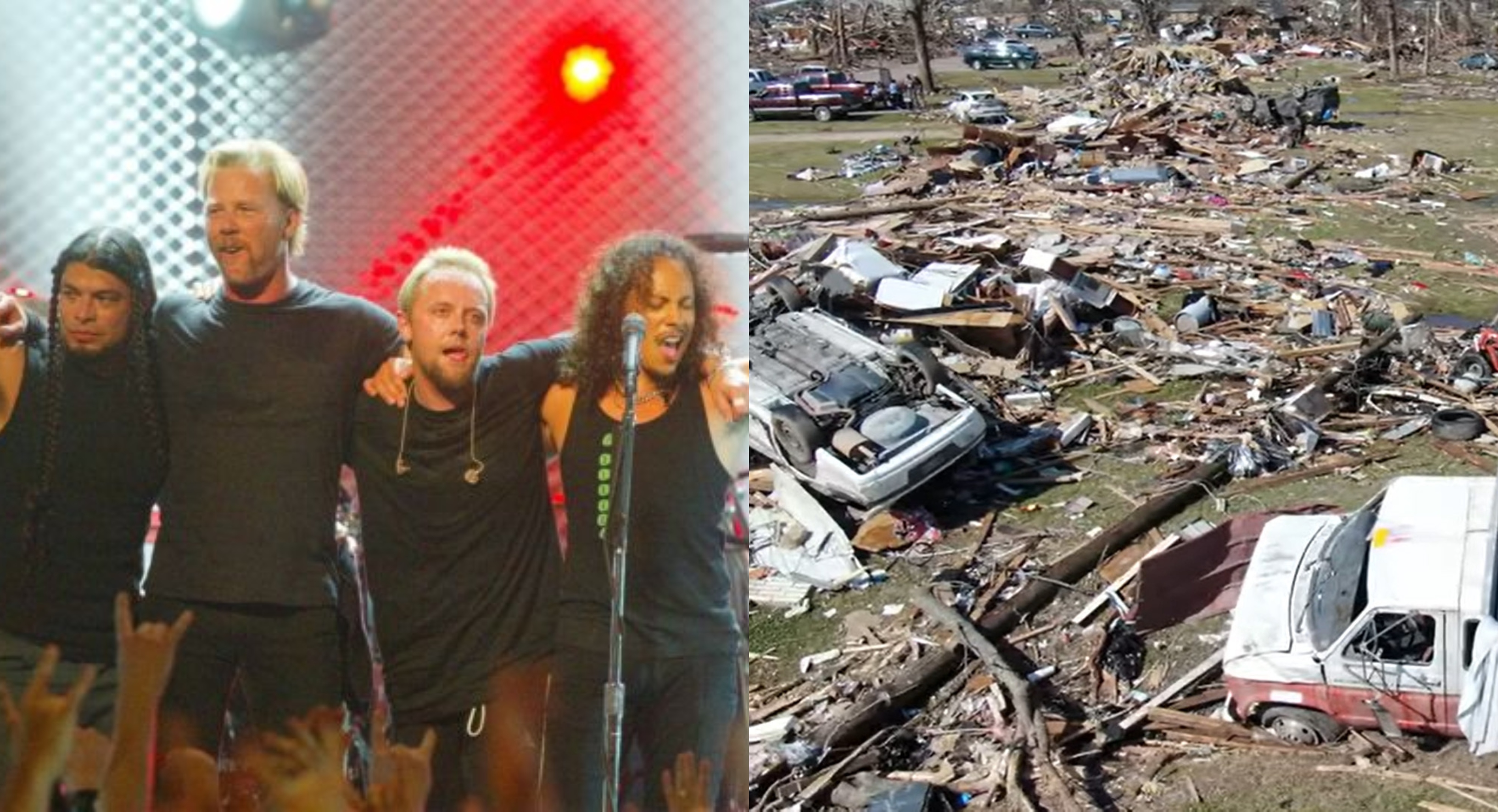 Metallica: Κάνουν δωρεά 150.000 δολαρίων για τους πληγέντες από τις σφοδρές καταιγίδες στις ΗΠΑ