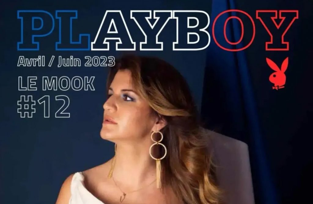 Αυτό είναι το εξώφυλλο του Playboy με την υπουργό του Μακρόν – Η σύγκριση με την Πάμελα Άντερσον