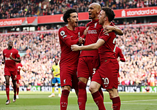 Δύσκολη νίκη της Λίβερπουλ σε ματς – ροντέο (3-2)