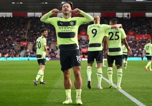 Σαουθάμπτον – Μάντσεστερ Σίτι 1-4: Παραμένει στο… κυνήγι της Άρσεναλ