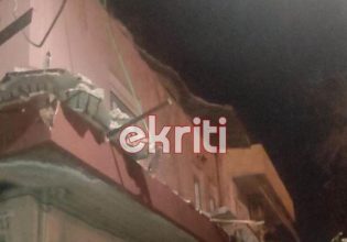 Σοκαριστικές εικόνες από έκρηξη σε σπίτι στο Ηράκλειο Κρήτης – Διαλύθηκε το μπαλκόνι
